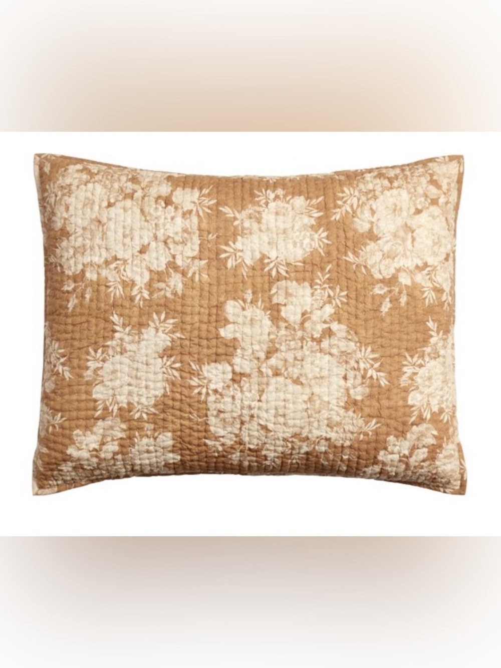 Pottery Barn Juliette Toile Pickstitch Shams Set of 2 Standard Size Harvest Gold